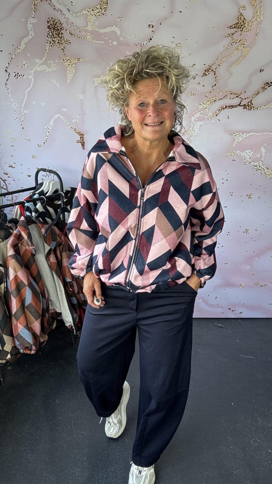 Bomber retro Navy