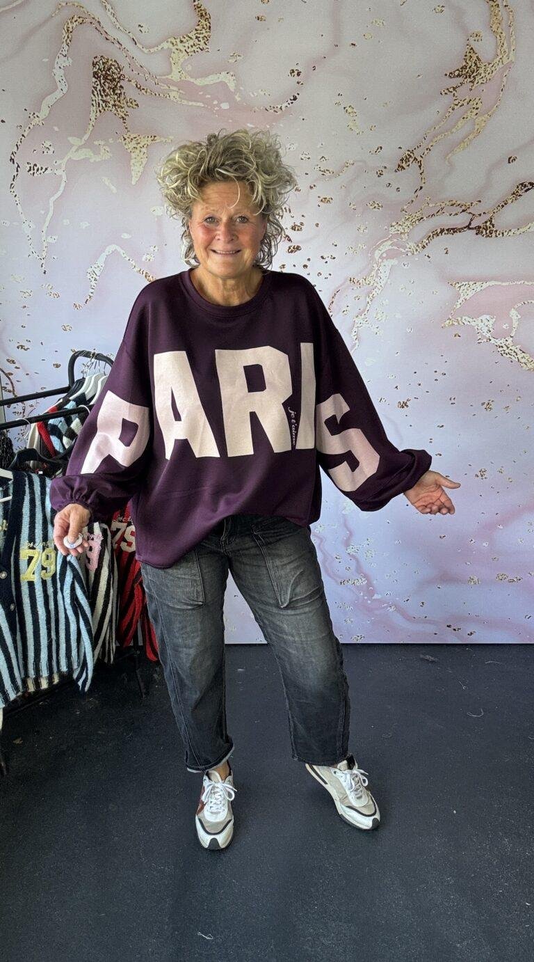 sweater Paris Purple
