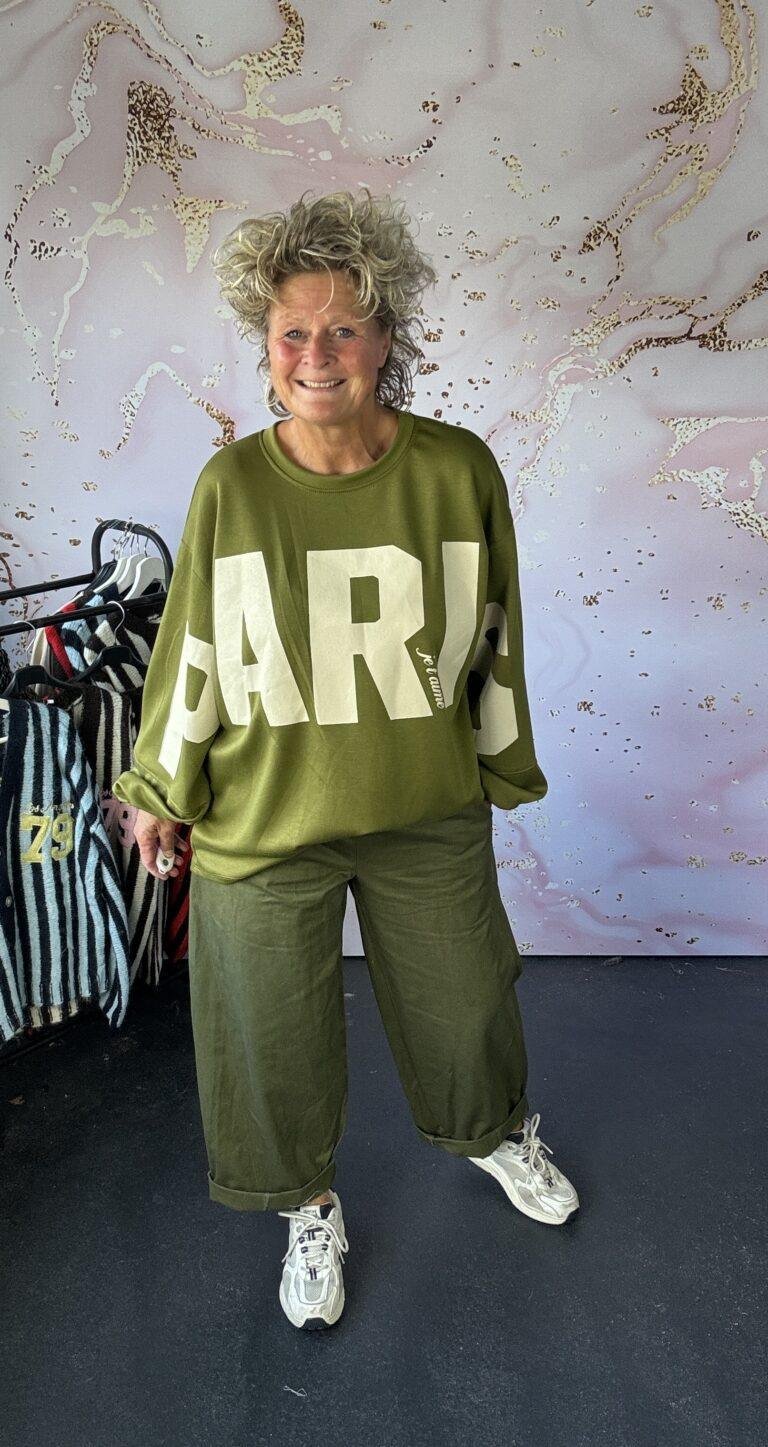 sweater Paris lime