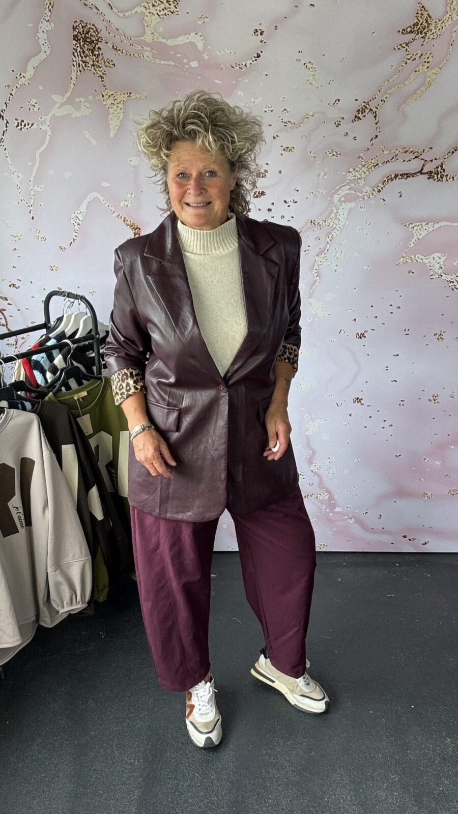 Blazer Leather Lan purple