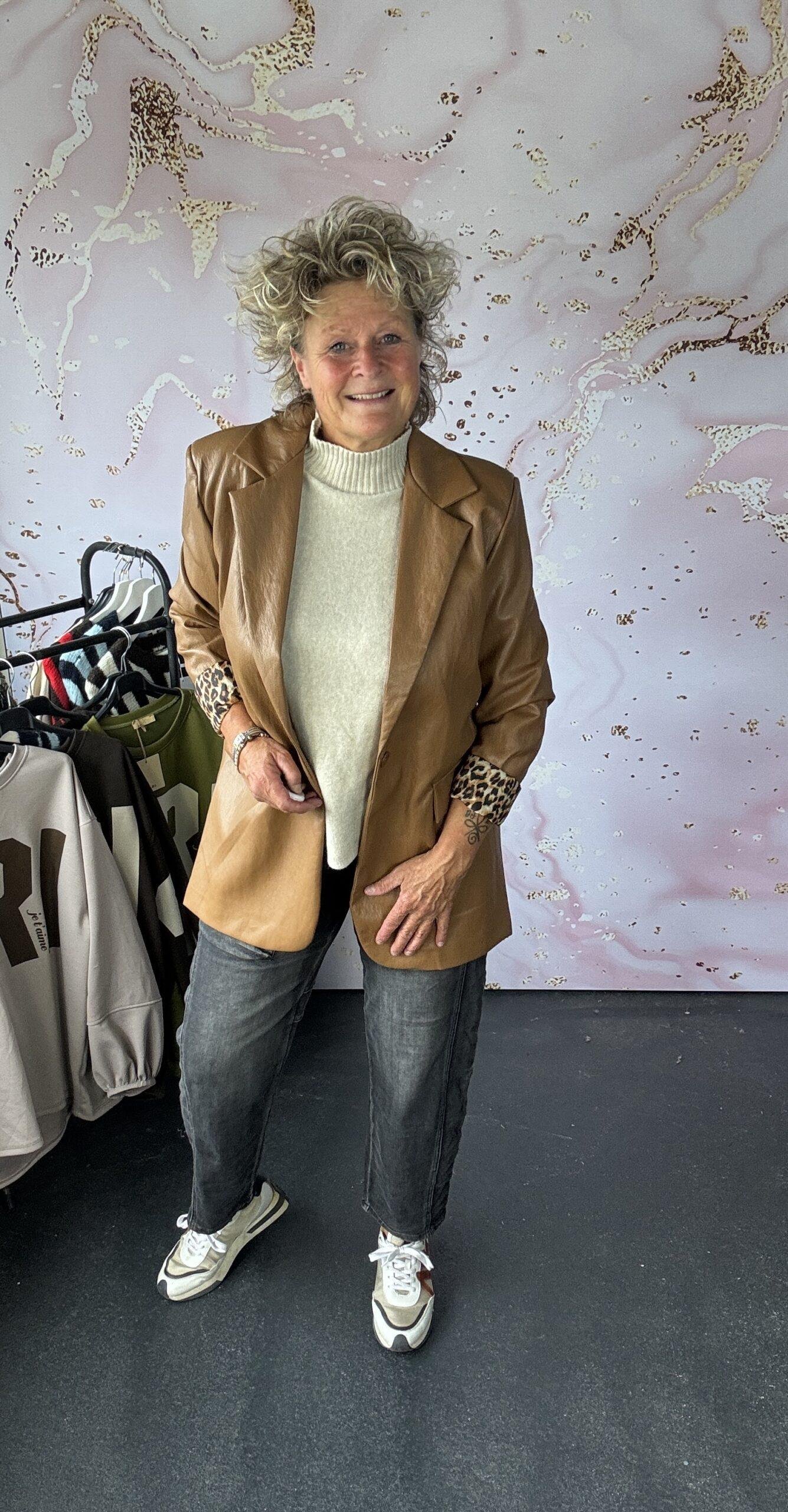 Blazer Leather Lan camel - Afbeelding 2