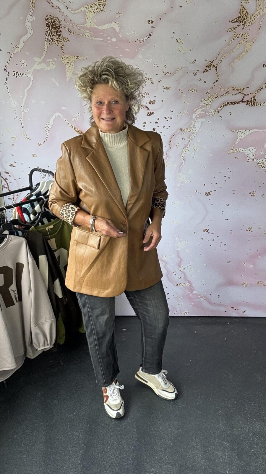 Blazer Leather Lan camel