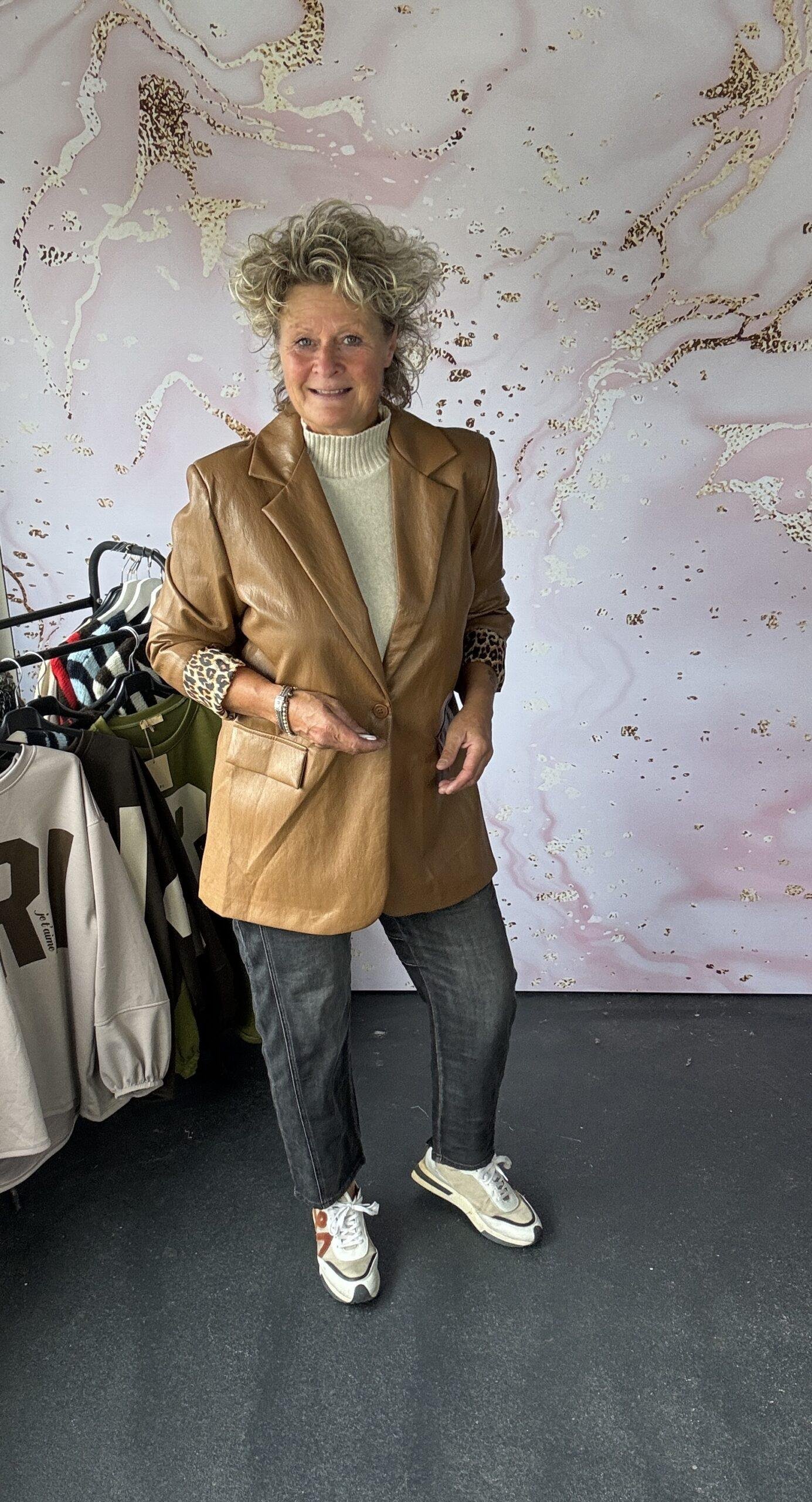 Blazer Leather Lan camel
