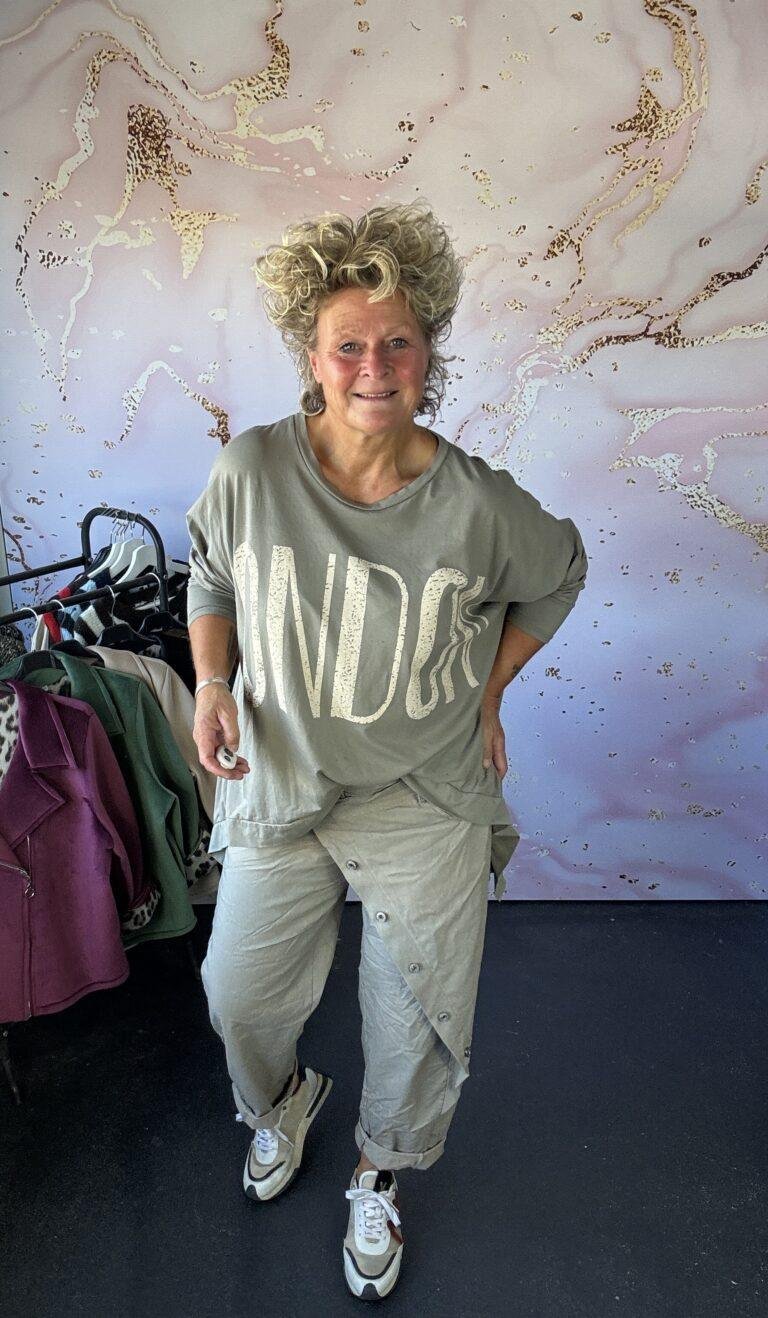 Broek Sjors taupe