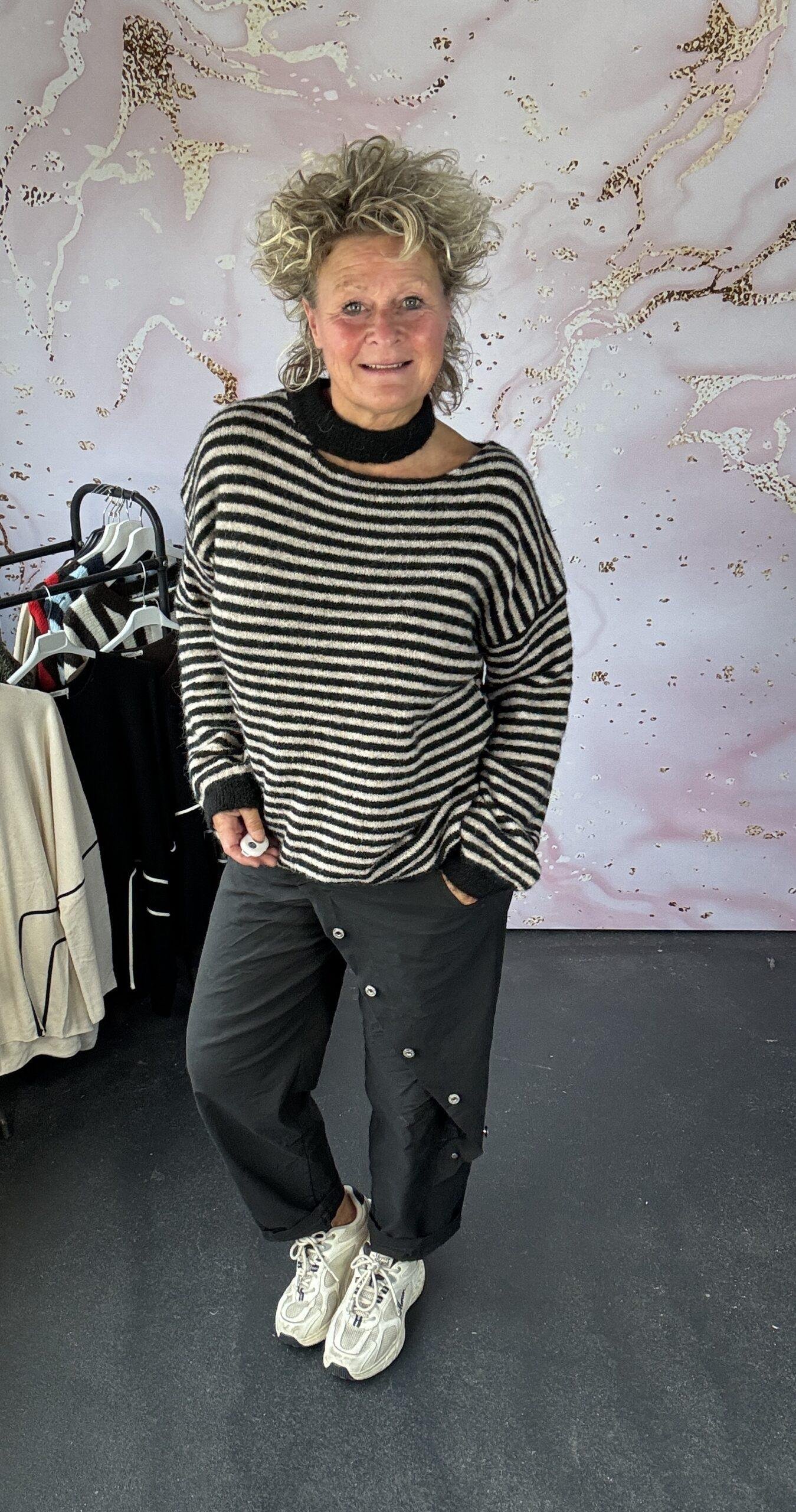 trui Gerrie zwart/offwhite