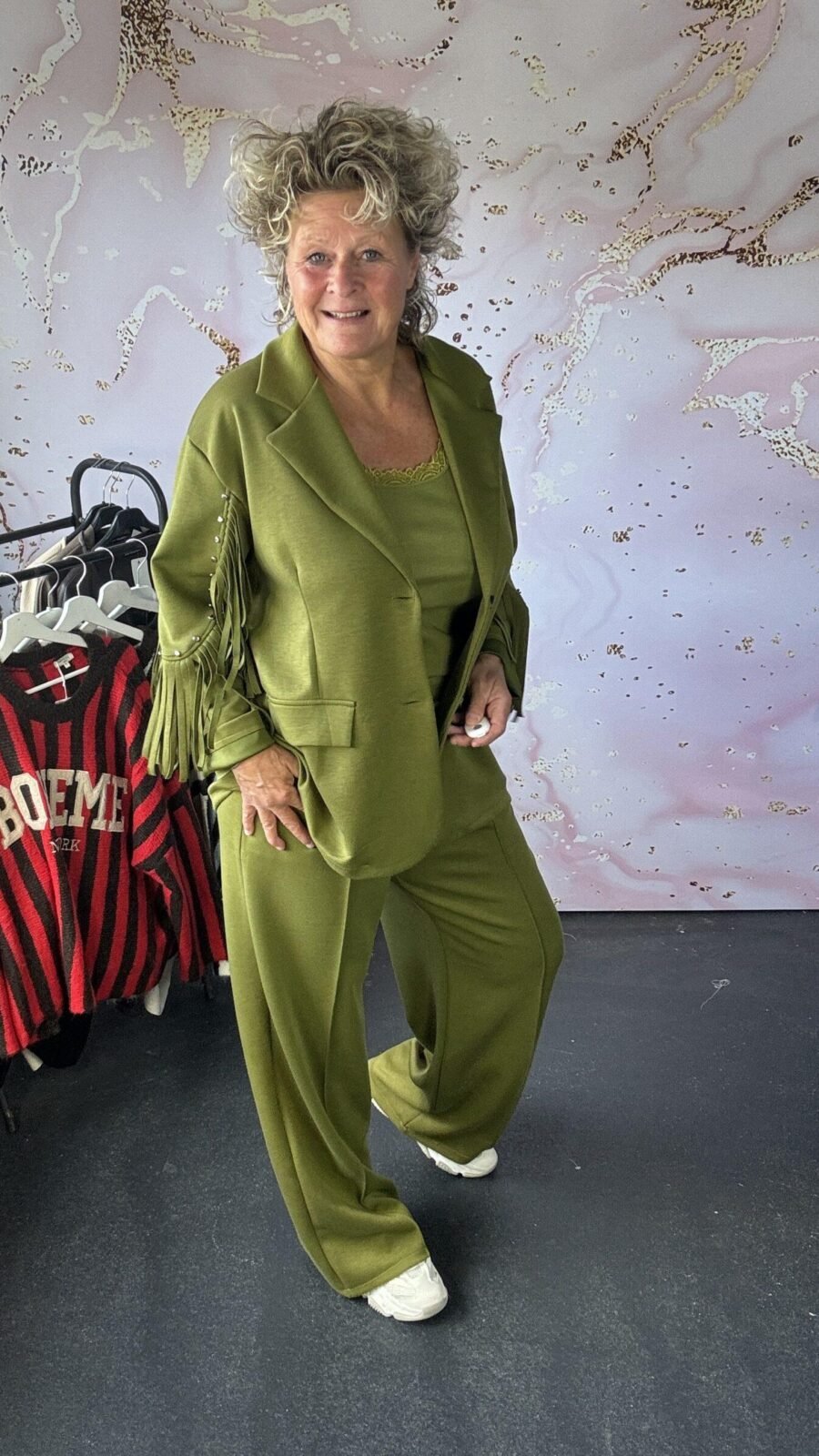 2 delige set Dolly lime