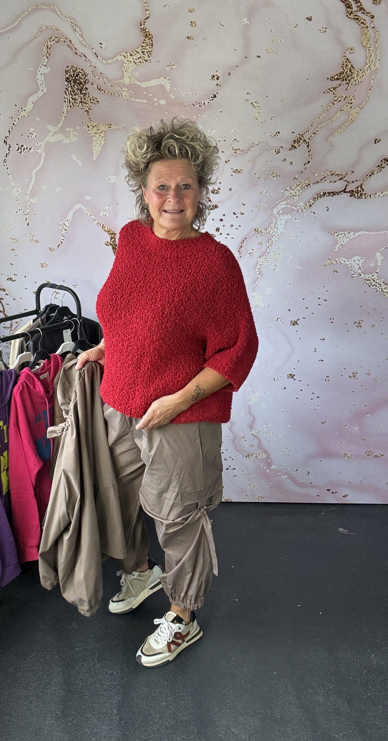 trui joy boucle rood