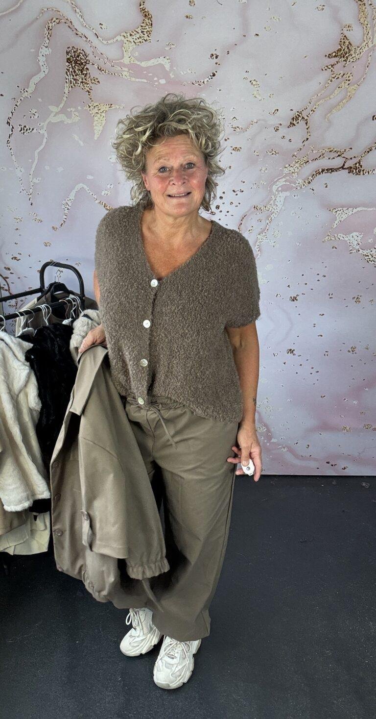 Broek Kaley taupe