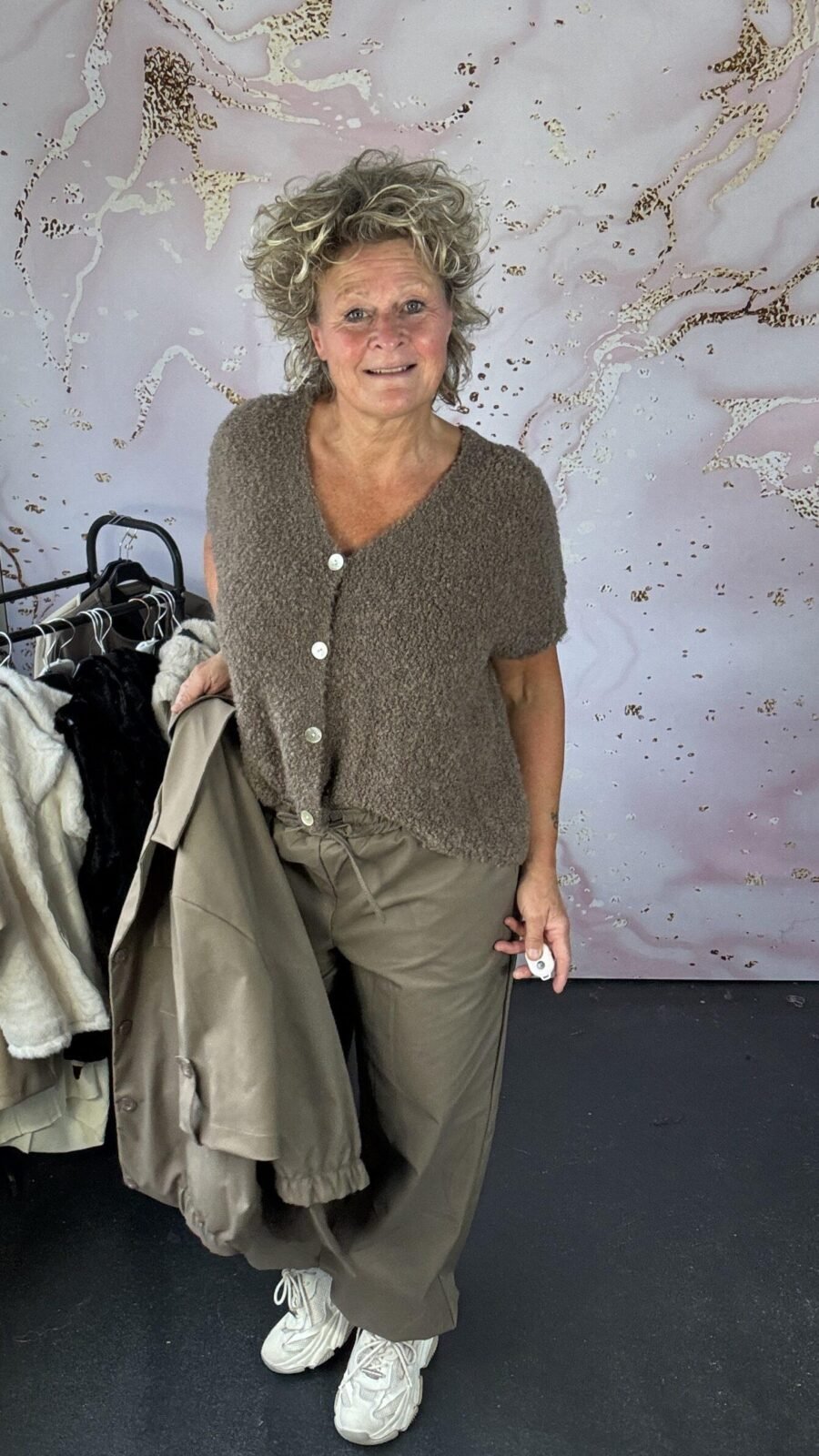 Broek Kaley taupe