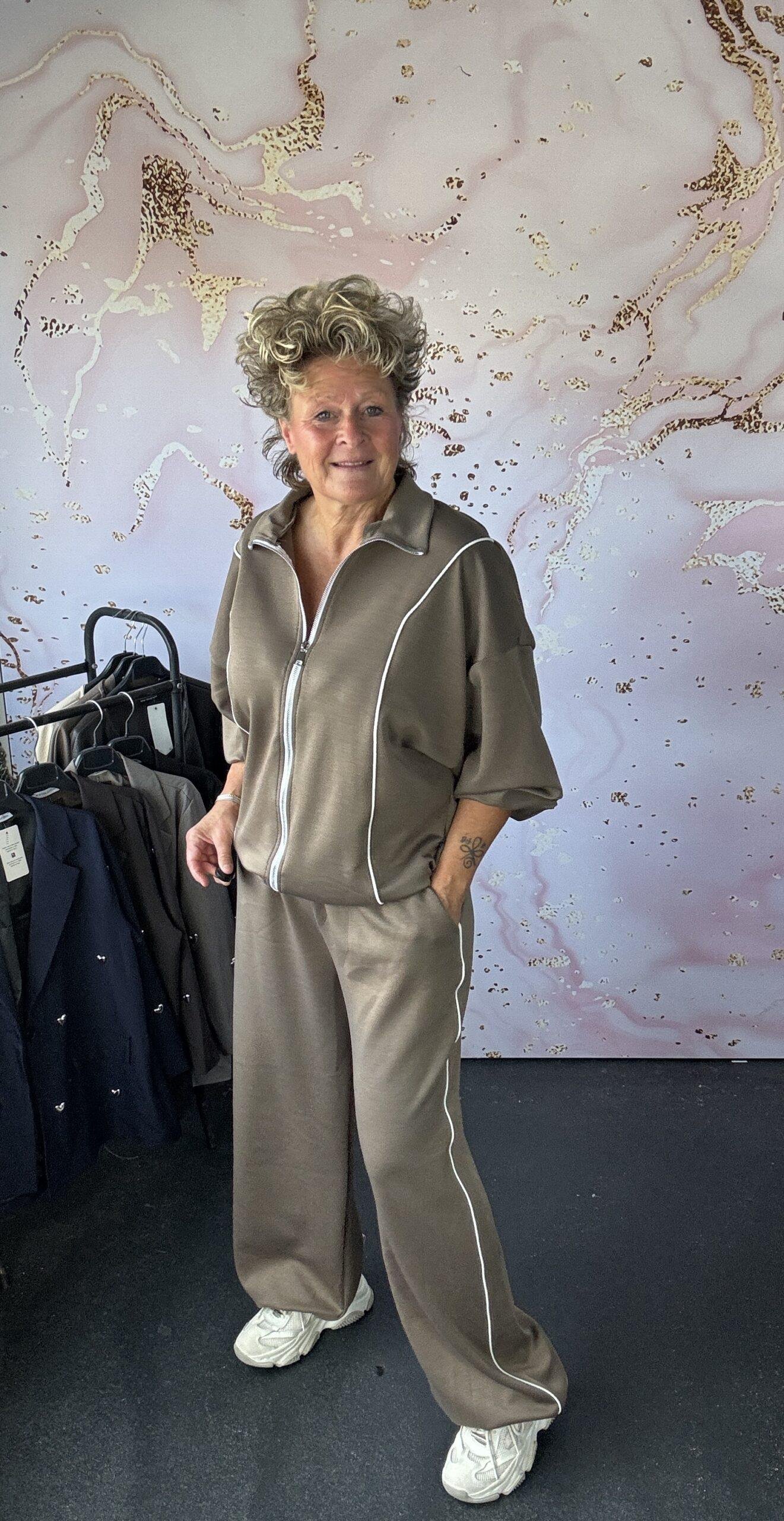 2 delige set Mira taupe - Afbeelding 2
