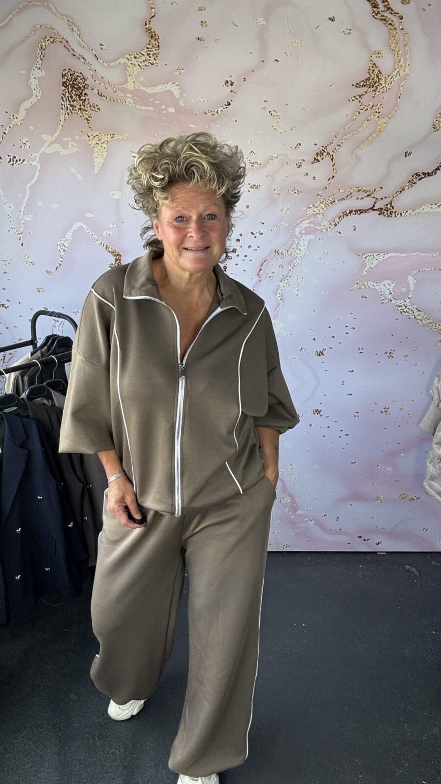 2 delige set Mira taupe