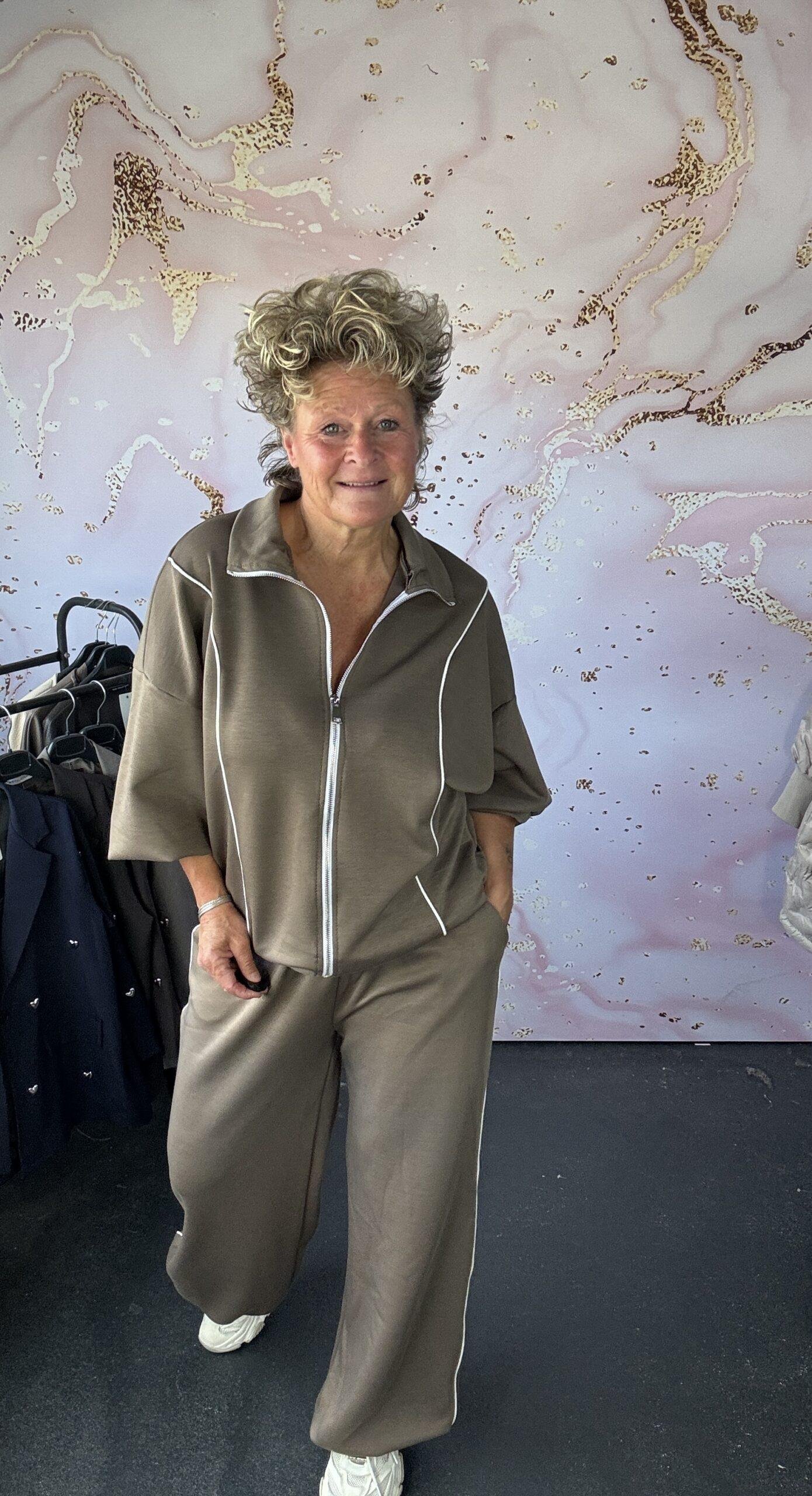 2 delige set Mira taupe
