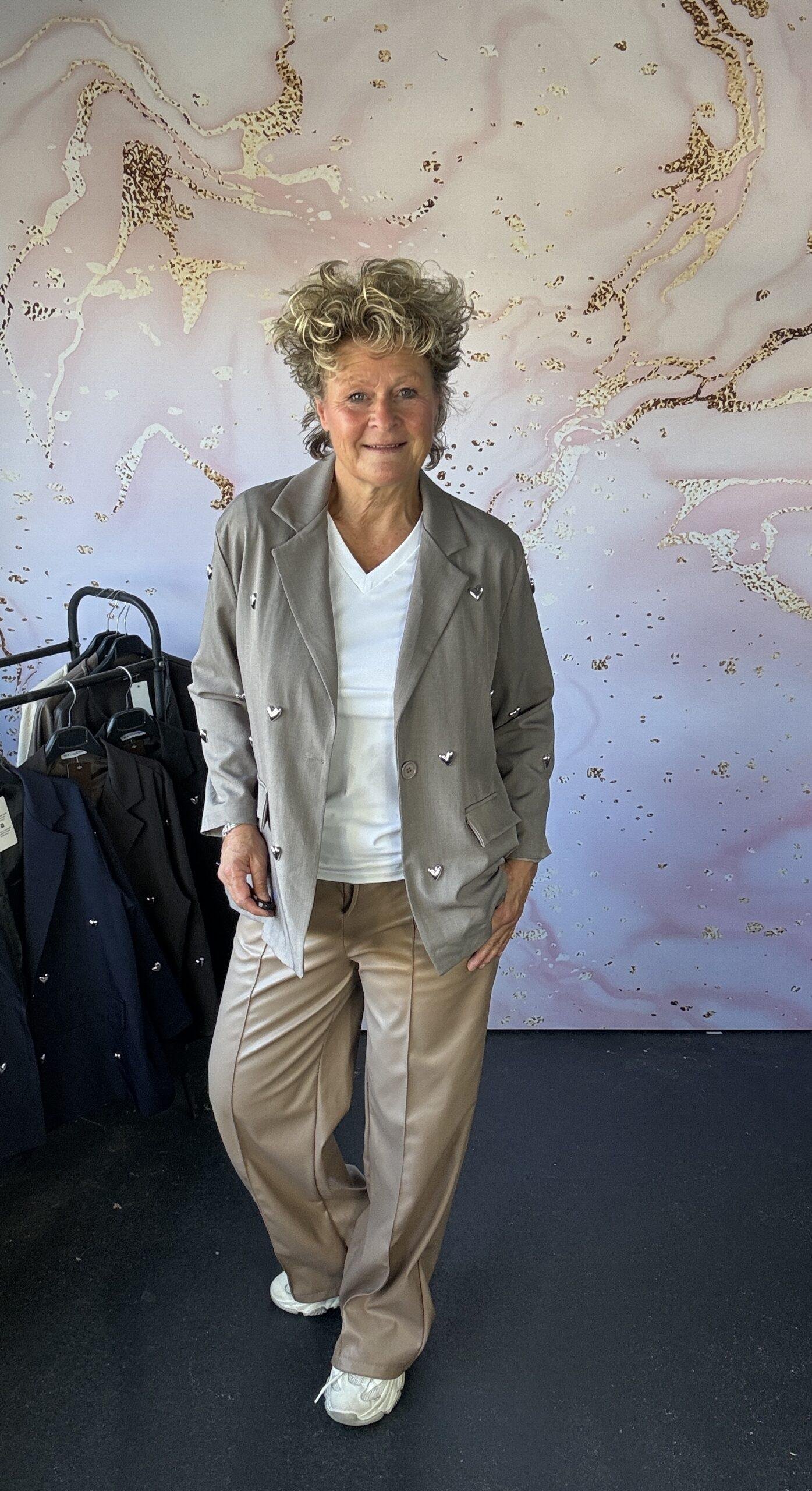 Broek Mena Leather camel - Afbeelding 2