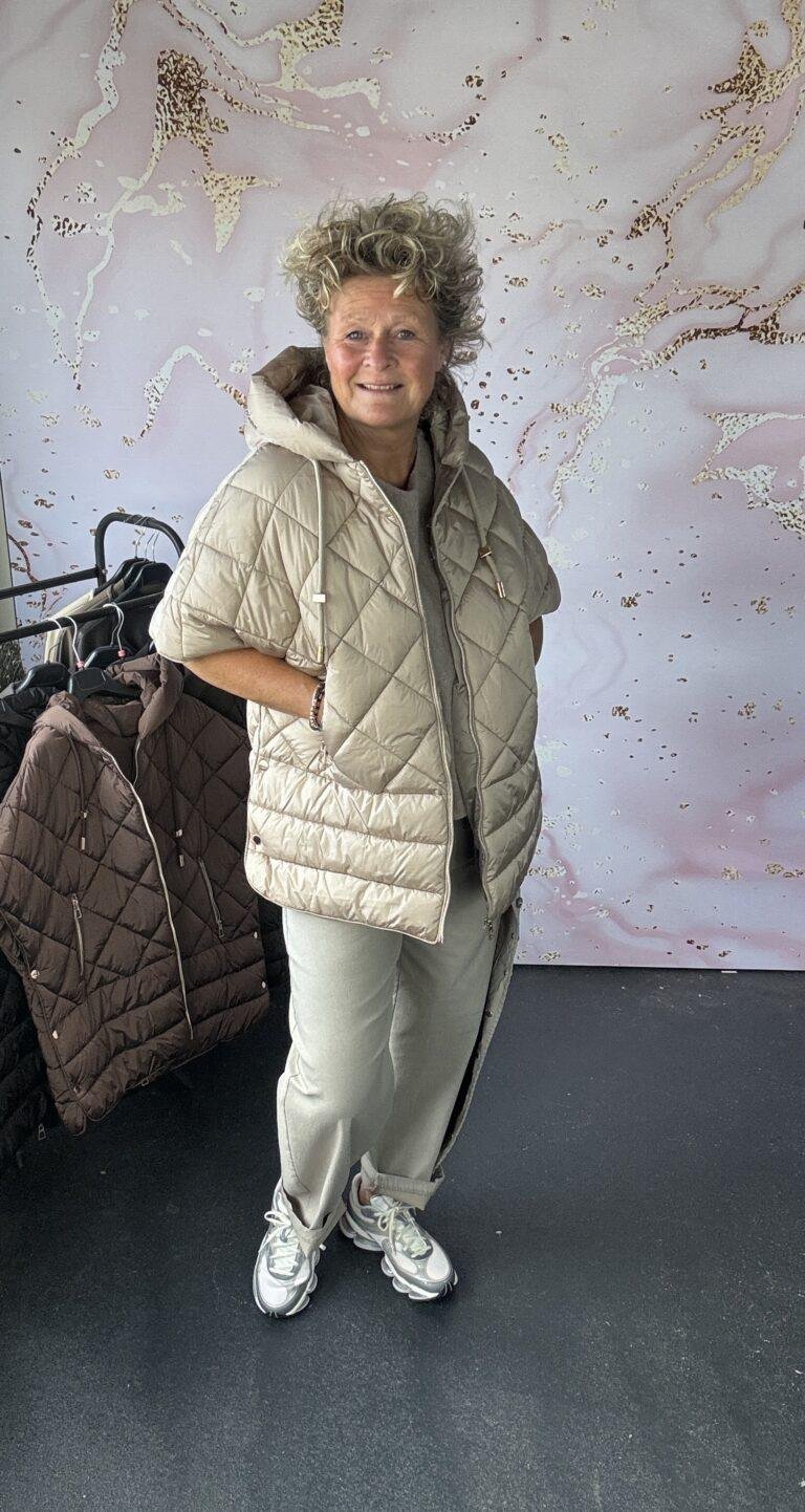 Bodywarmer mare beige