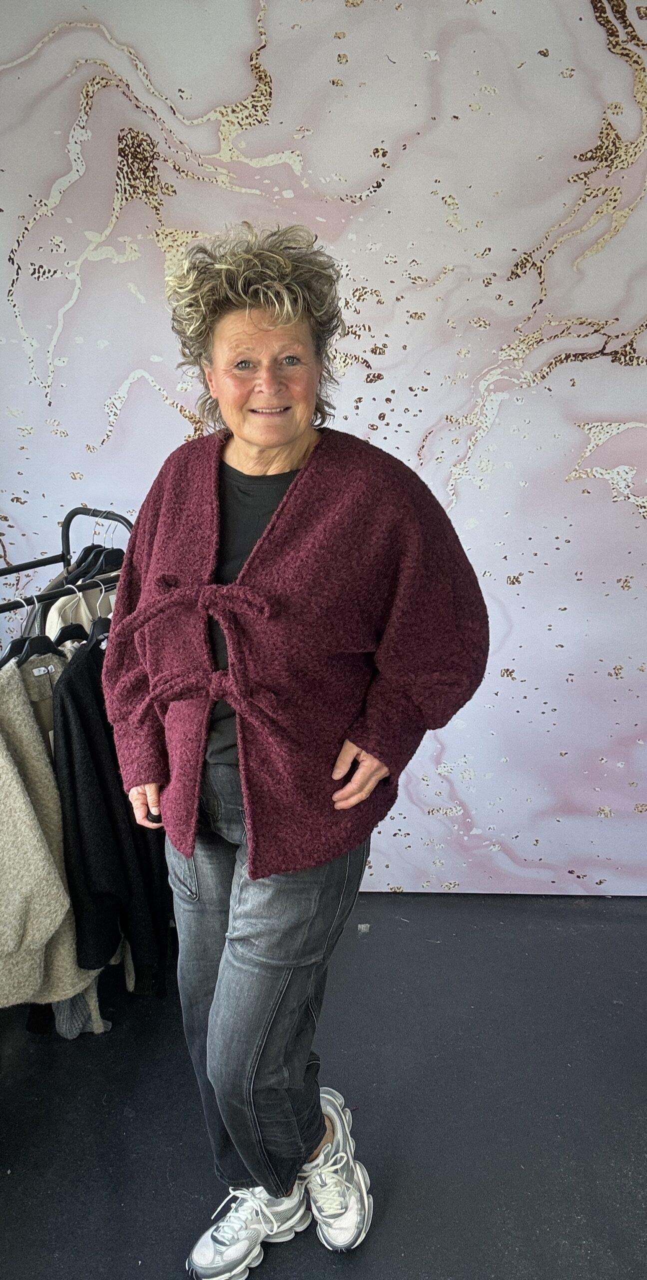 Vest Mary burgundy - Afbeelding 2
