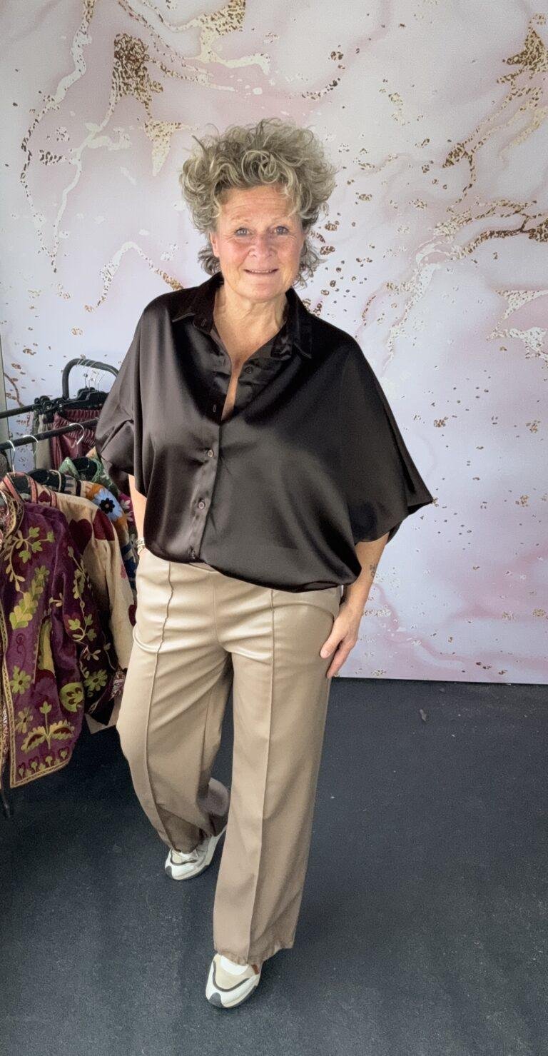 Blouse Shine bruin
