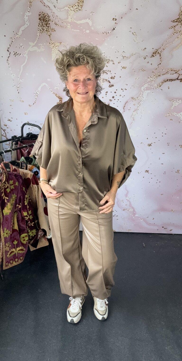 Blouse Shine taupe