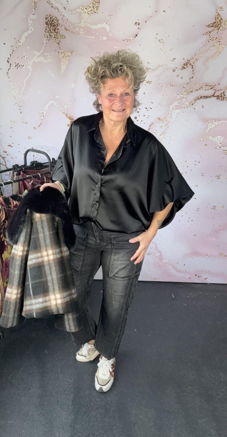 Blouse Shine zwart