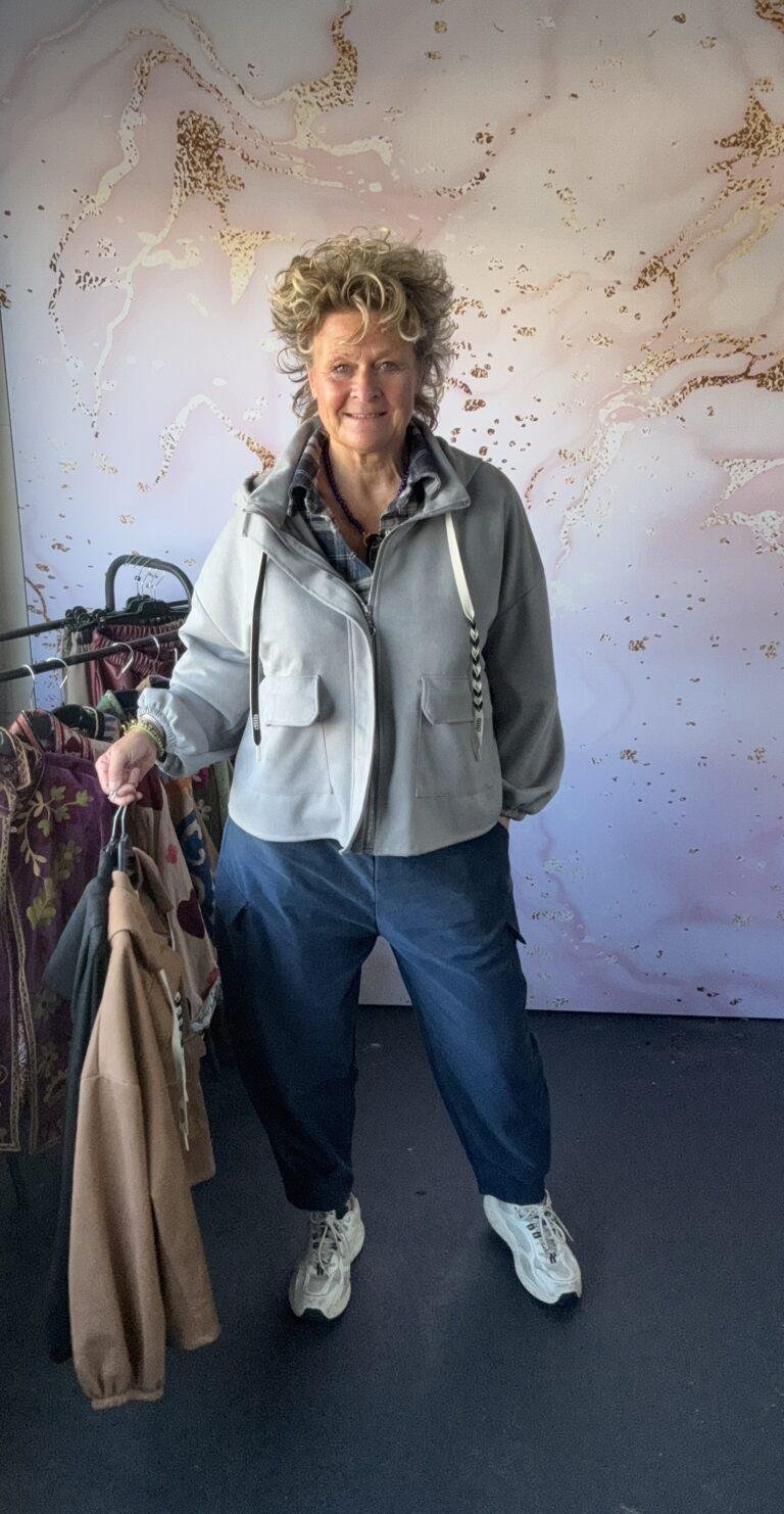 Hoody jasje Sue grey