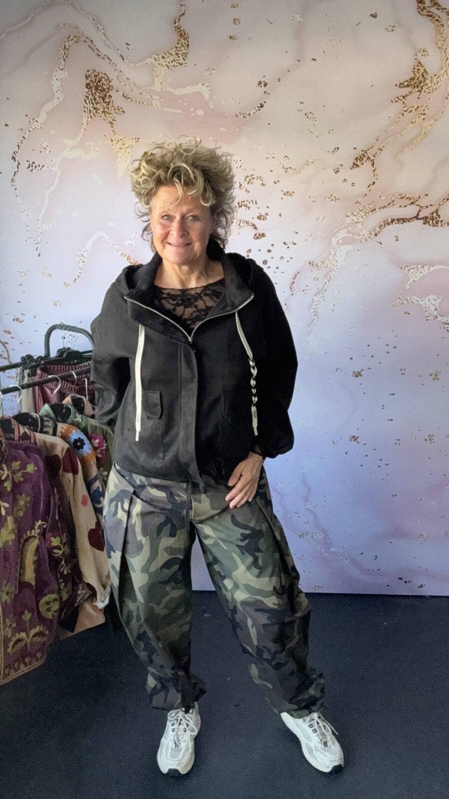 Hoody jasje Sue zwart