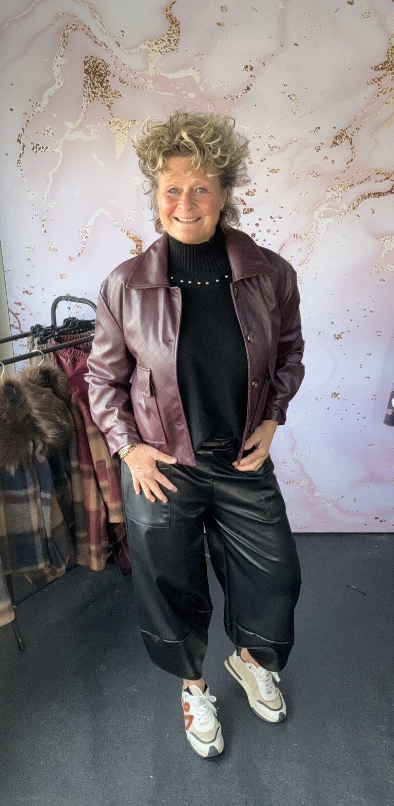 Jasje leather Maya burgundy