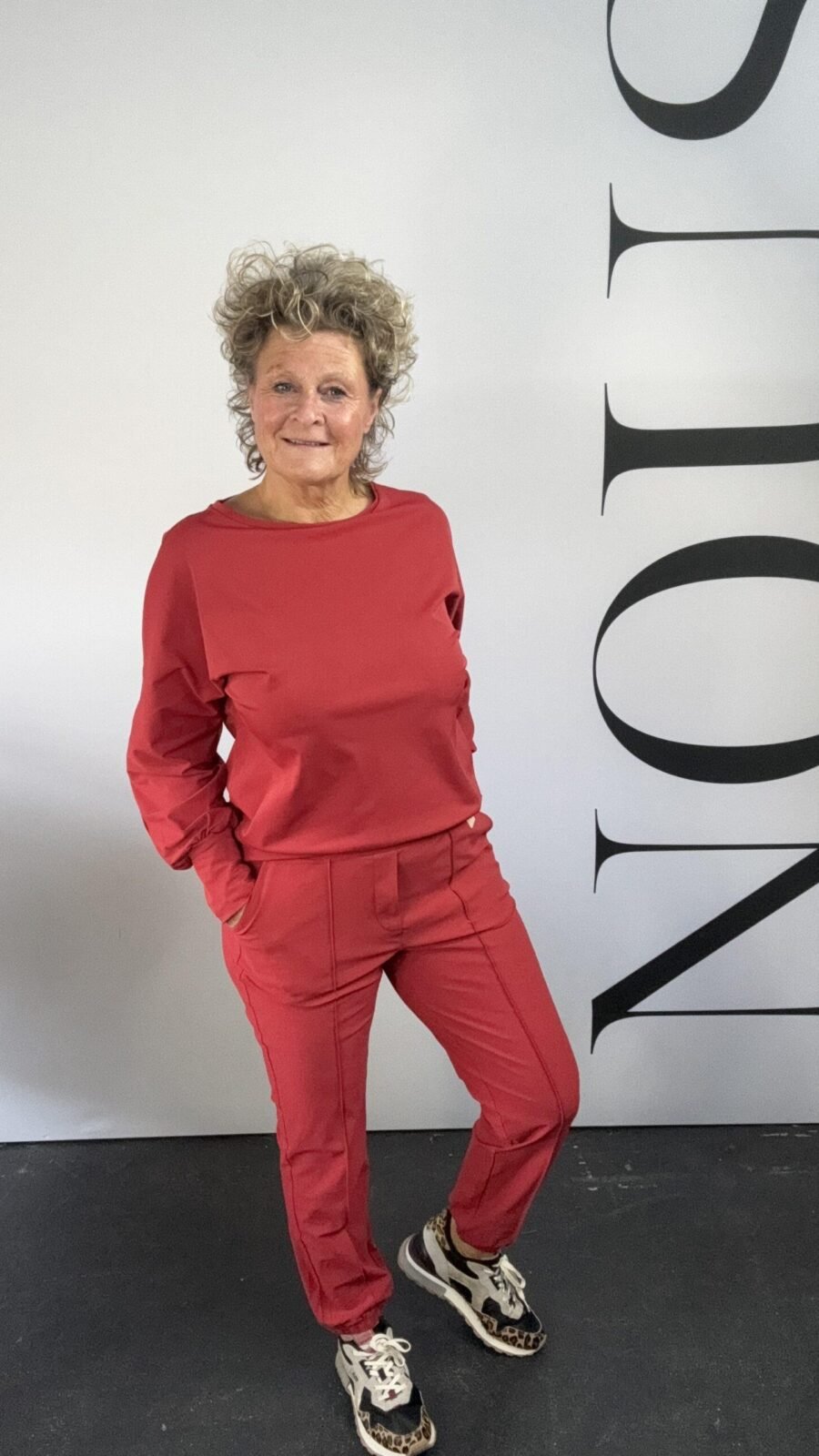 NOUS Travel Broek N227 Rythmic Red