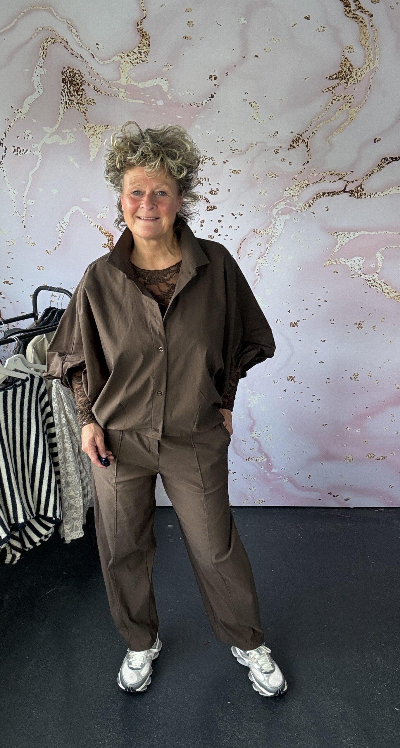Blouse Lisanne bruin - Afbeelding 2