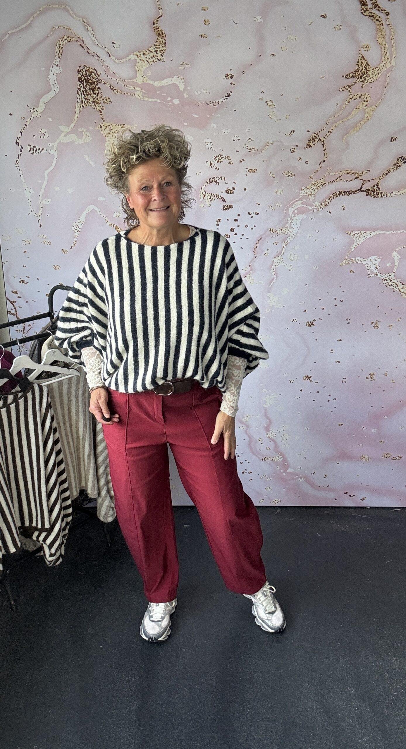 trui Erna blauw/offwhite - Afbeelding 2