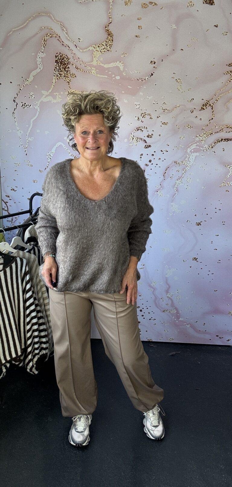 trui Suze taupe
