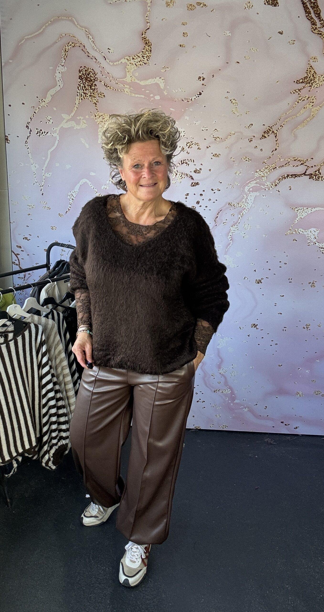 trui Suze bruin - Afbeelding 2
