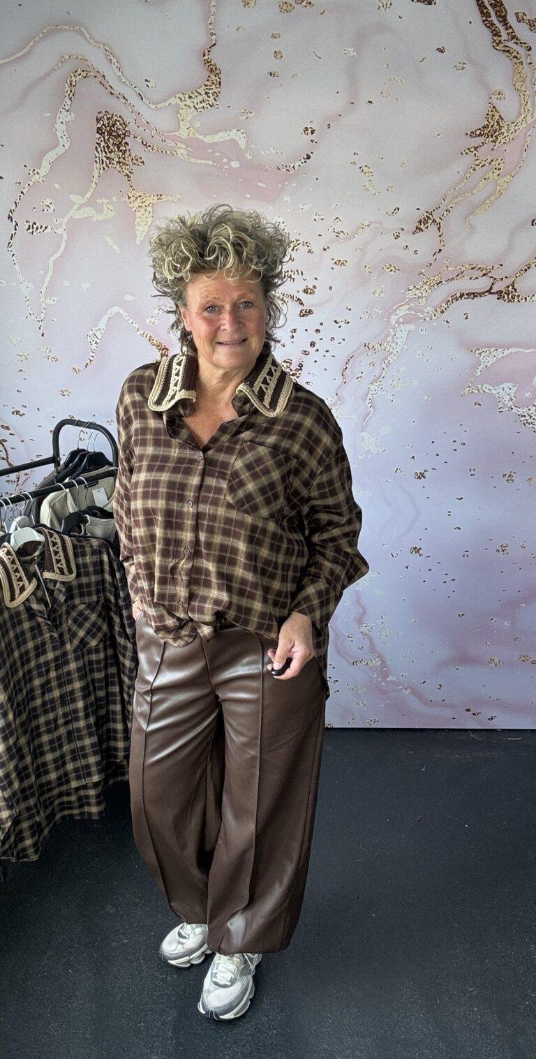 Blouse Bordu Brown
