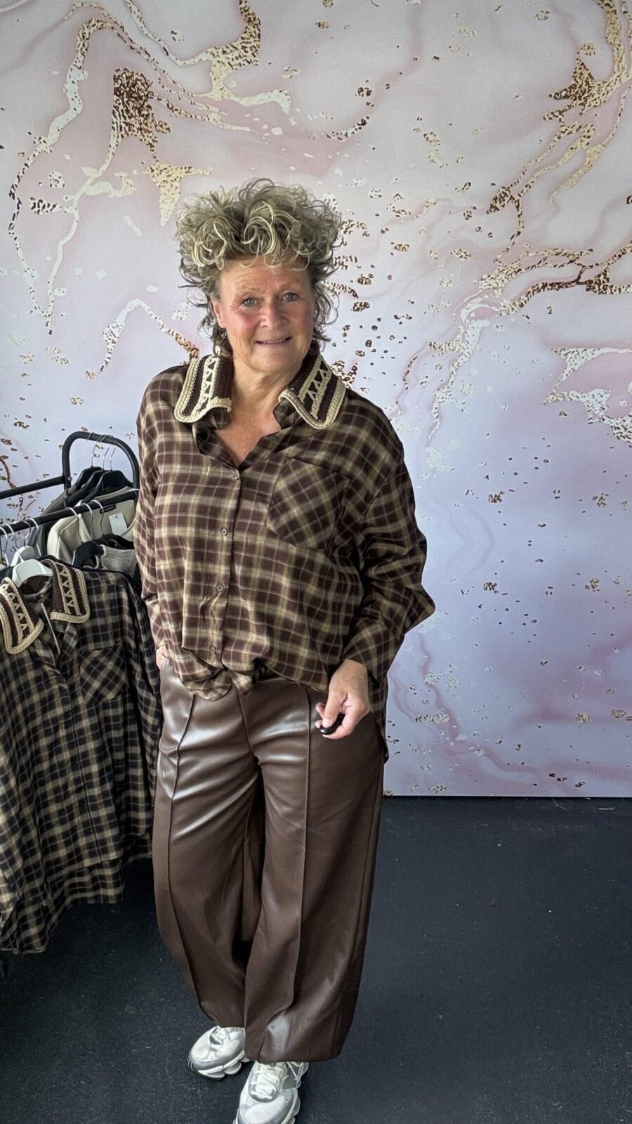 Blouse Bordu Brown