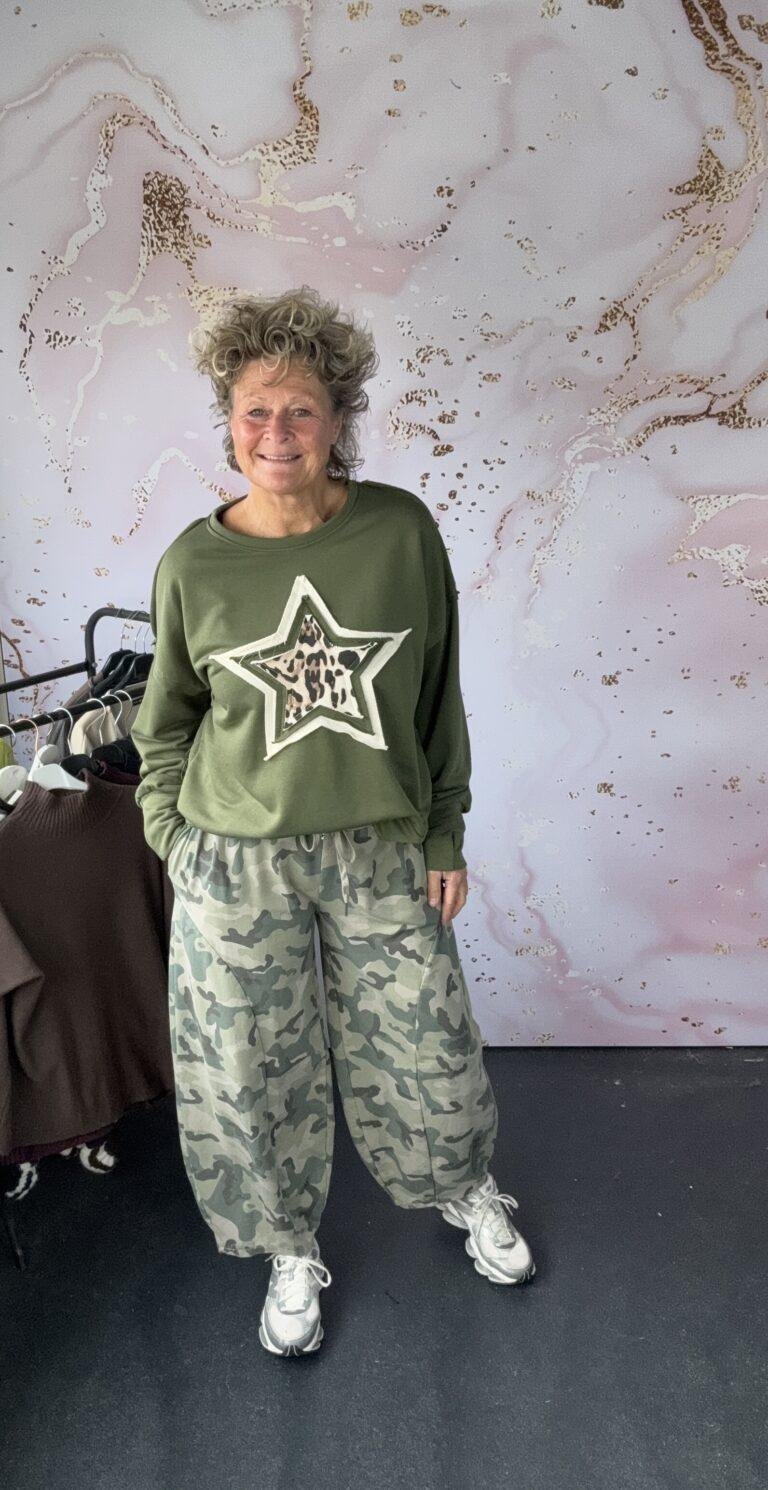 Jogg broek Ballon army green