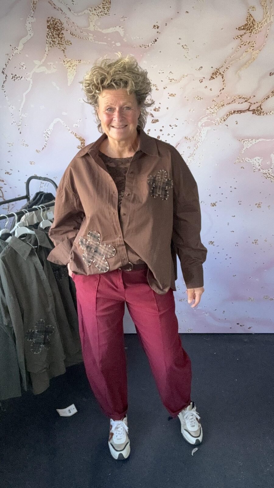 Blouse petri bruin