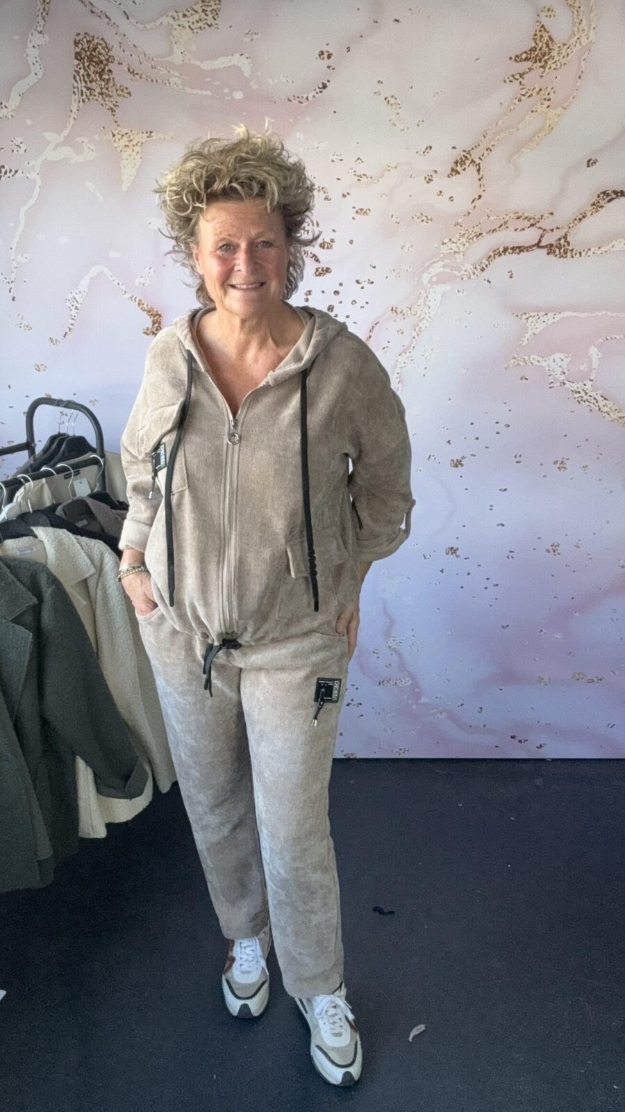 2 delige set Gorda taupe