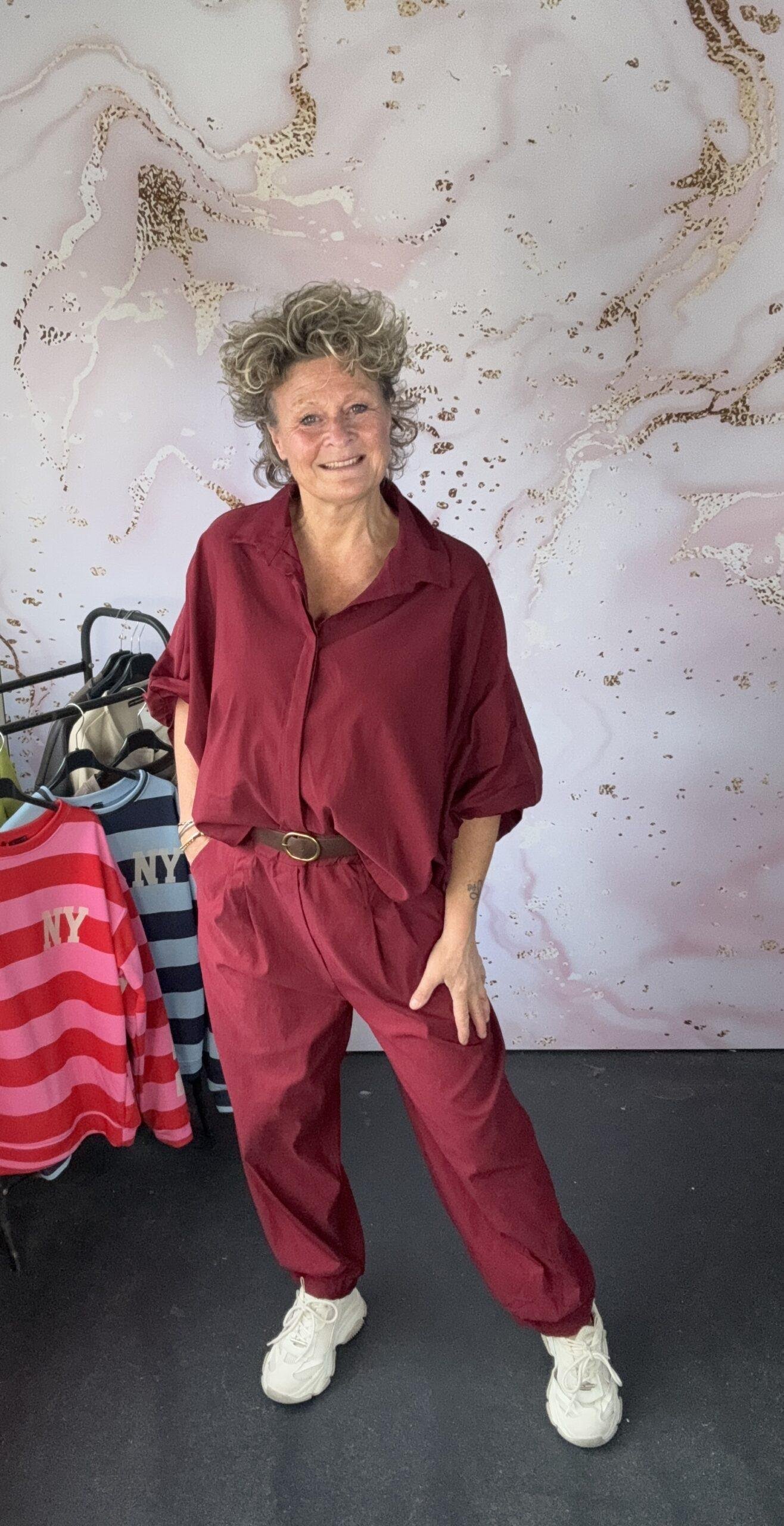 Blouse Carly burgundy - Afbeelding 2