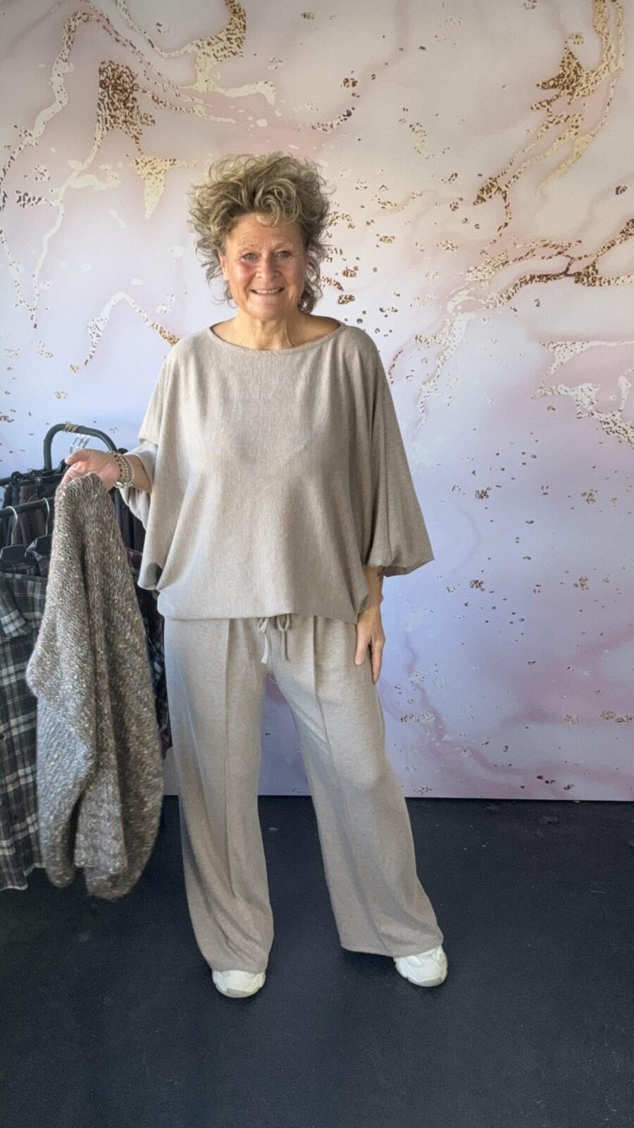 2 delige set Andrea taupe